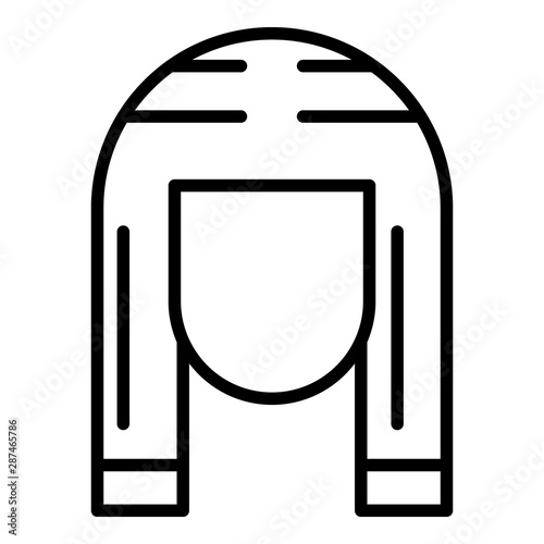 Pharaoh head icon. Outline pharaoh head vector icon for web design isolated on white background