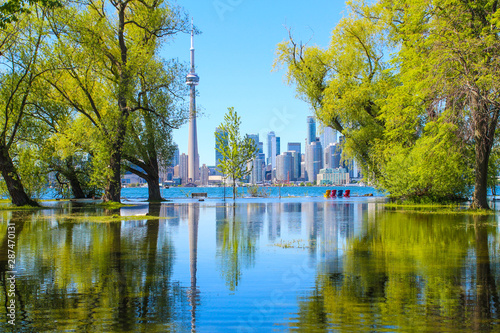 Toronto Islands Flooded