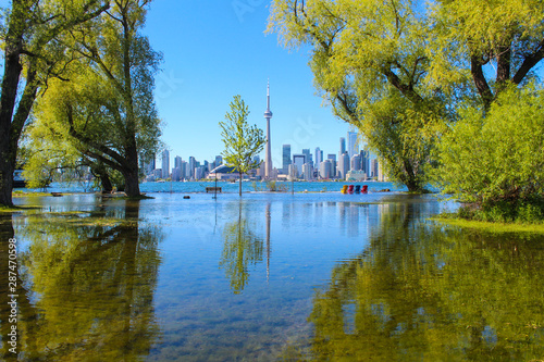 Toronto Islands Flooded