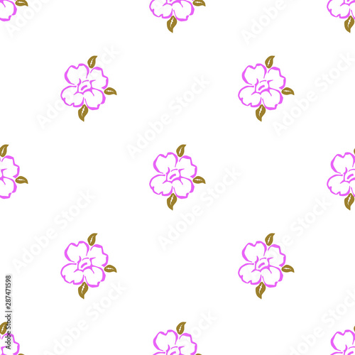Simple pattern with small scale blooming flowers. Liberty style pattern. Floral seamless background for prints, textile, book covers, wallpapers, wrapping