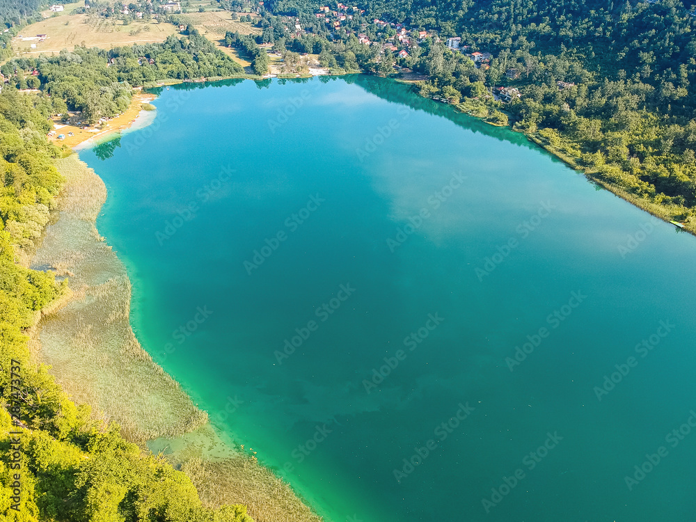 Boracko jezero is glacial lake is situated in Konjic Municipality, Bosnia and Herzegovina