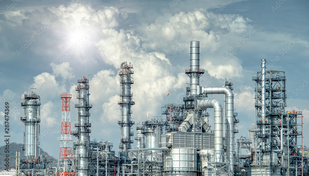 Oil and gas industrial,Oil refinery plant form industry,Refinery ...