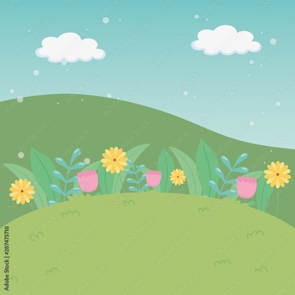 Nature shrubs vector design vector illustration Nature shrubs vector design vector illustration