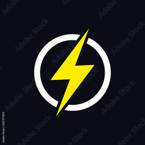 Free Download electricity, lightning icon vector illustration - GFXLoad