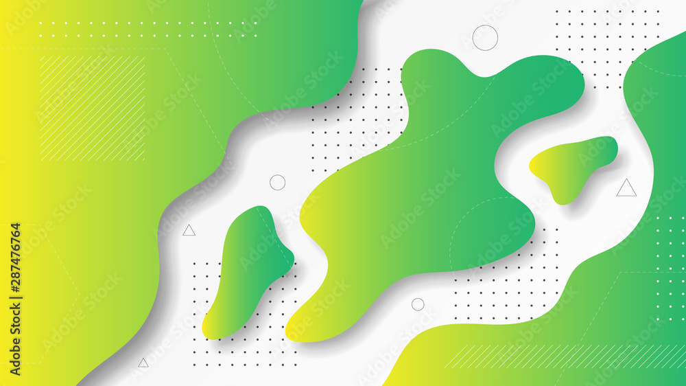 Abstract modern graphic element. Dynamical colored forms and waves. Gradient abstract banner with flowing liquid shapes. Template for the design of a website landing page or background