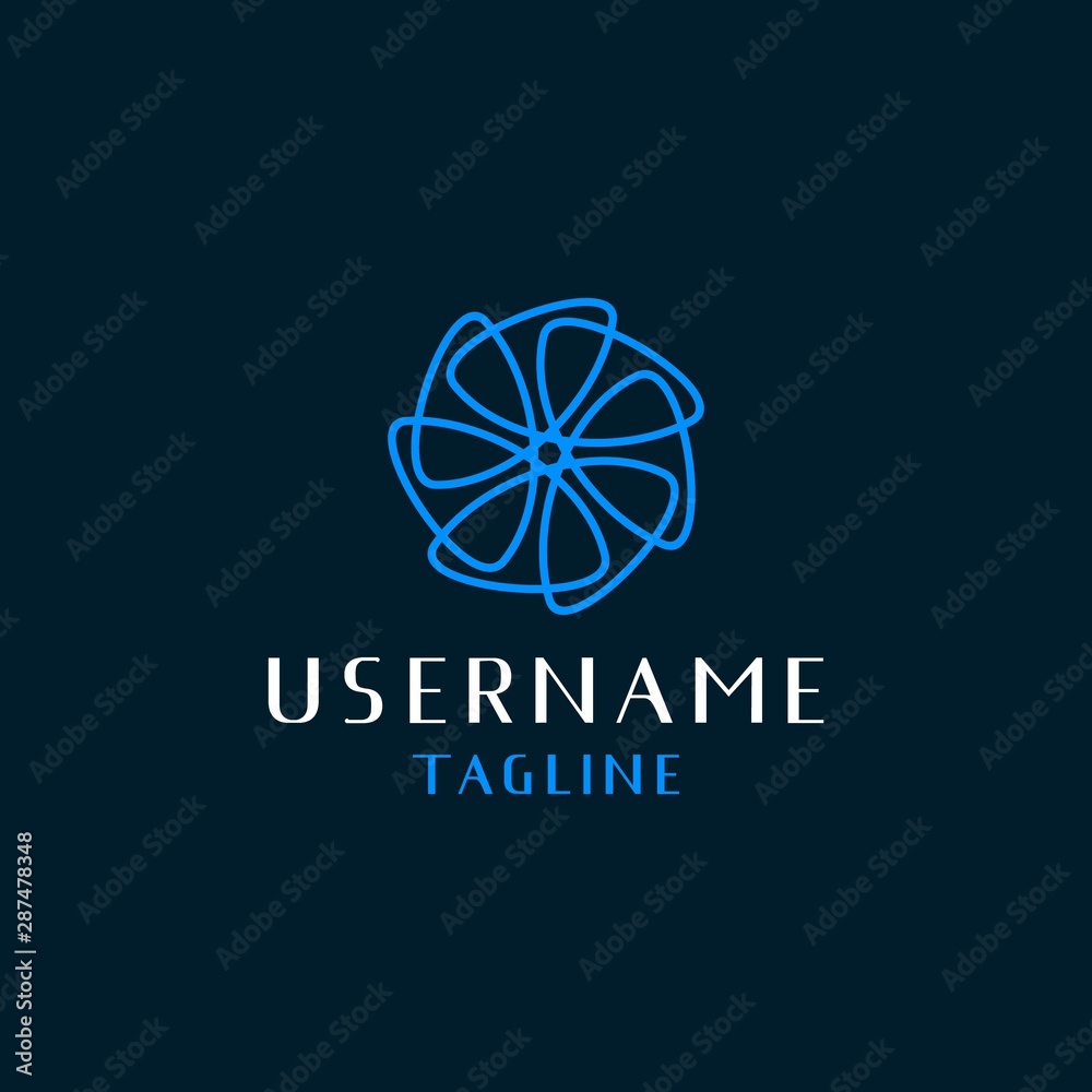 simple flower logo design inspiration . fan blade logo design . mandala logo template simple flower logo design inspiration . fan blade logo design . mandala logo template