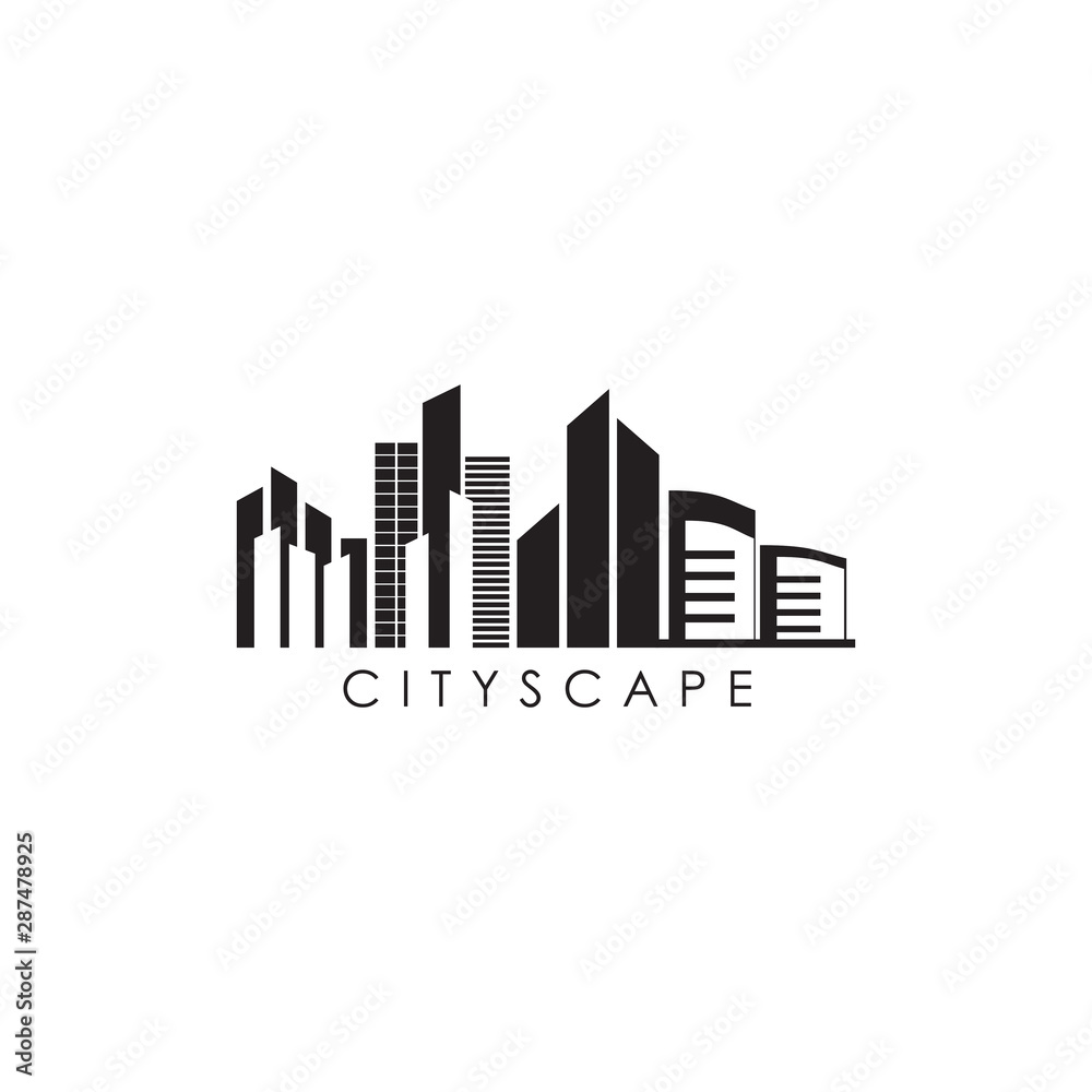 City life logo design vector template