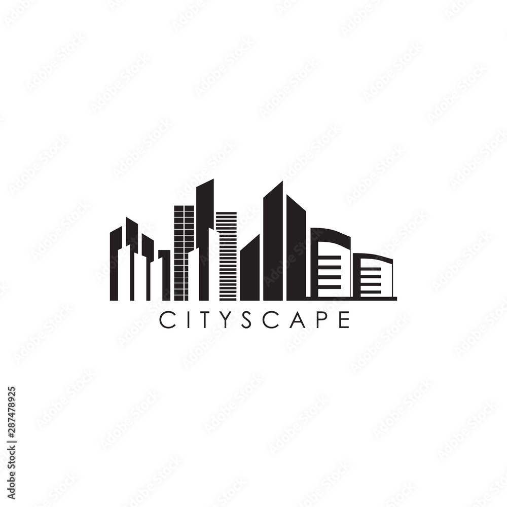 Fototapeta premium City life logo design vector template