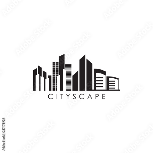 City life logo design vector template