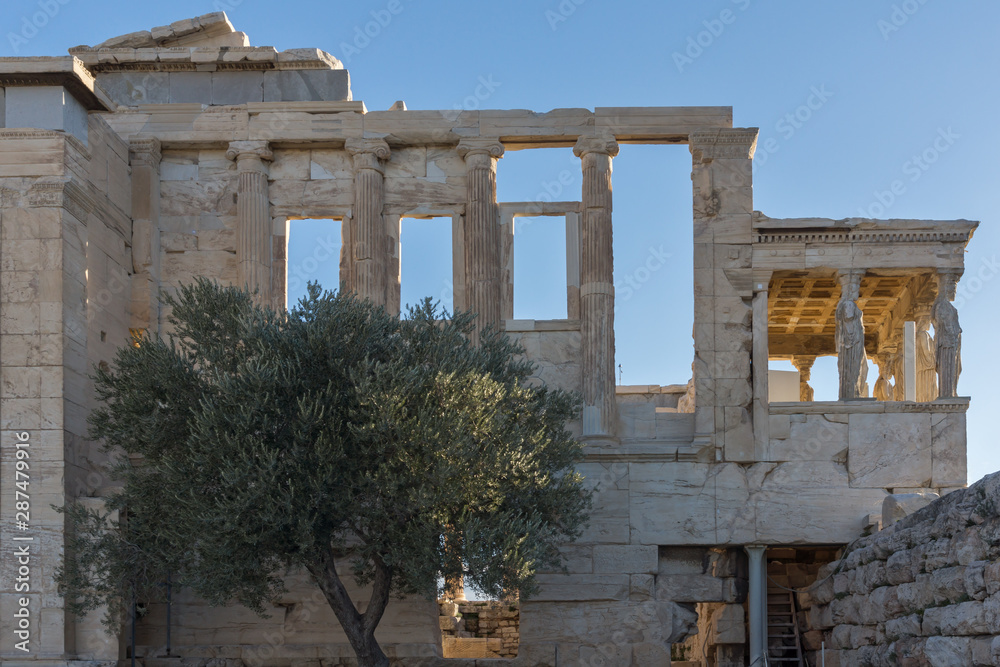 Temple The Erechtheion at Acropolis of Athens, Greece Temple The Erechtheion at Acropolis of Athens, Greece