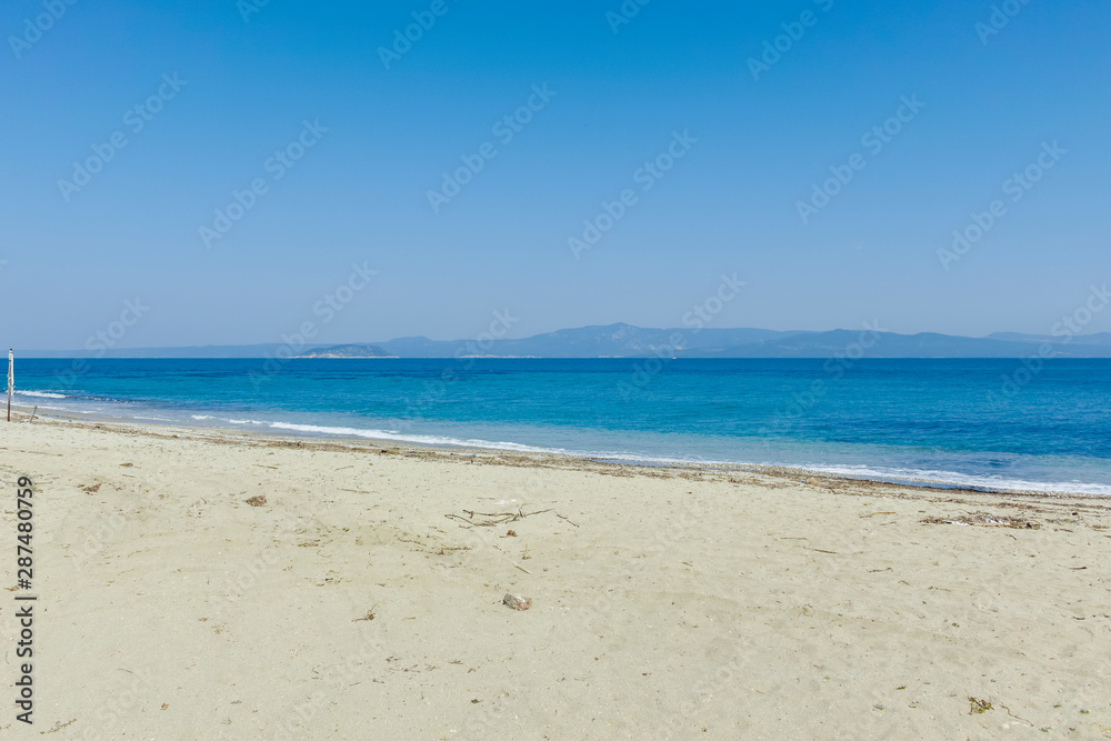 Fototapeta Xenia Golden Beach at Kassandra Peninsula, Chalkidiki,