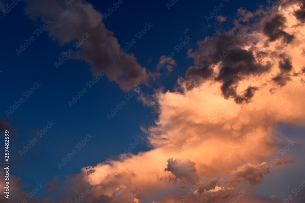 Light and Dark Swirling Clouds