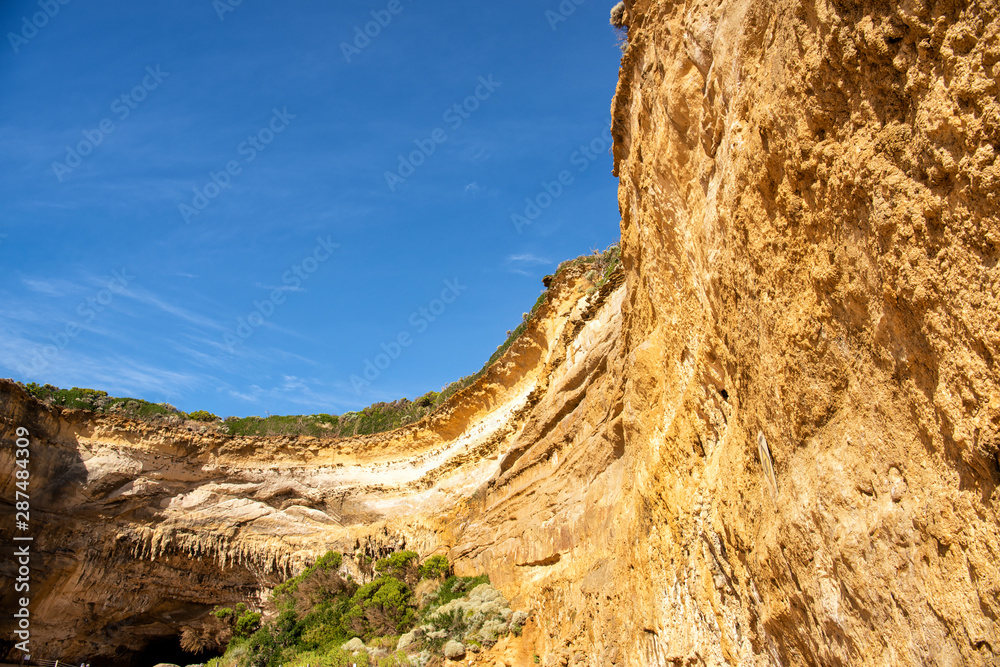 Stunning cliffs on the Great Ocean Road, Victoria, Australia