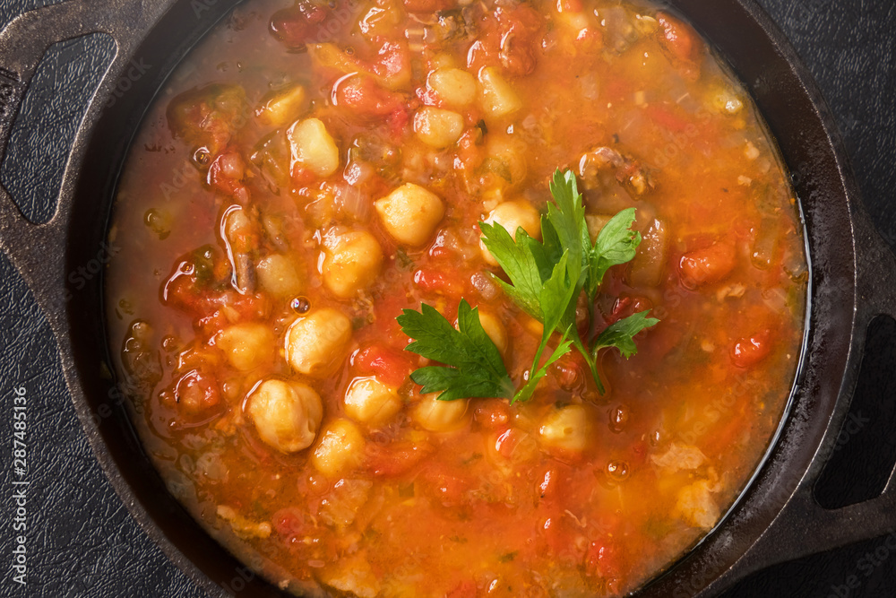 ひよこ豆のスープ モロッコ料理 Moroccan chickpea beans soup ひよこ豆のスープ モロッコ料理 Moroccan chickpea beans soup