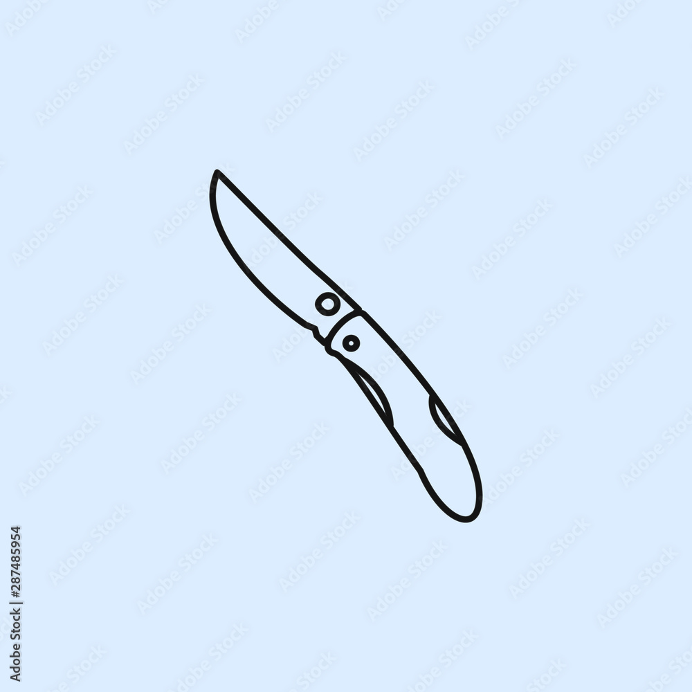 Knife icon. Elements of life style icons. Premium quality graphic design icon. Can be used for web, logo, mobile app, UI, UX Knife icon. Elements of life style icons. Premium quality graphic design icon. Can be used for web, logo, mobile app, UI, UX
