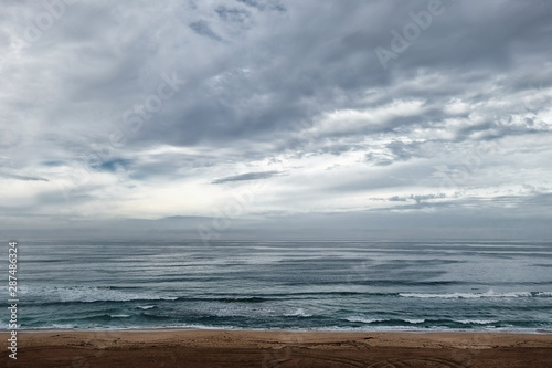 Overcast day at the beach.