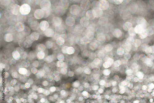 Abstract blurry silver background Bokeh background bokeh