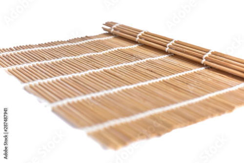 Bamboo mat for placeon the table and cooking photo