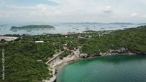 sea landscape  beach ocean sky city ship