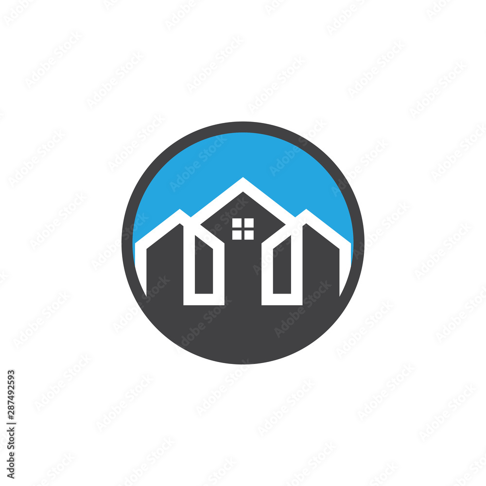 House graphic design template vector isolated illustration