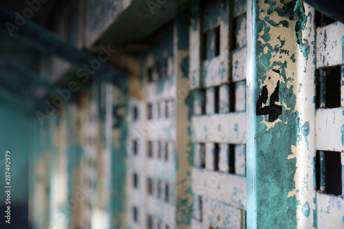 old prison bars in place to keep prisoners © Tracy King