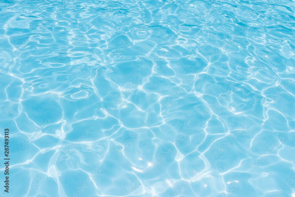 water in swimming pool rippled water detail