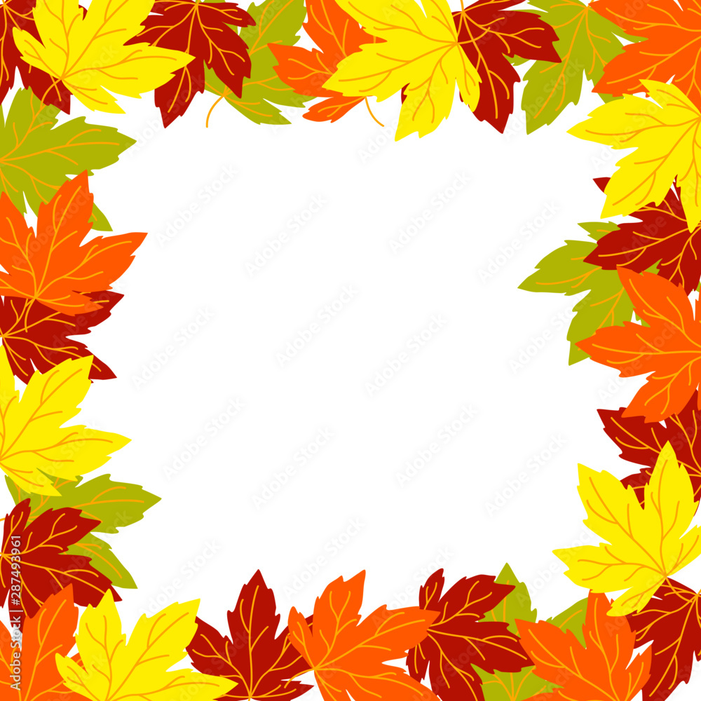 autumn leaves frame autumn leaves frame