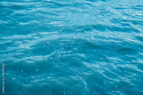 Blue water wave texture