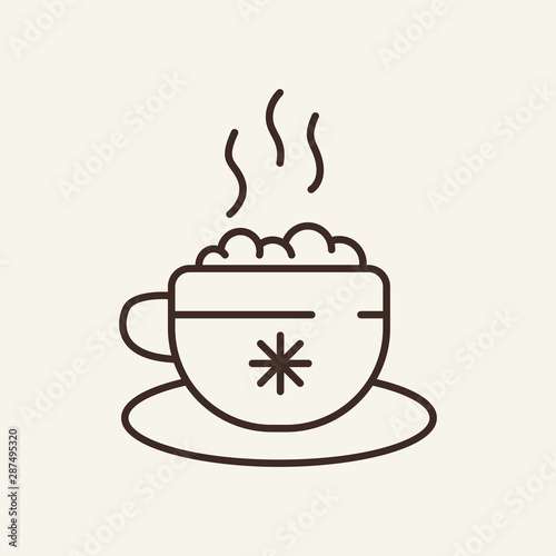 Tea line icon