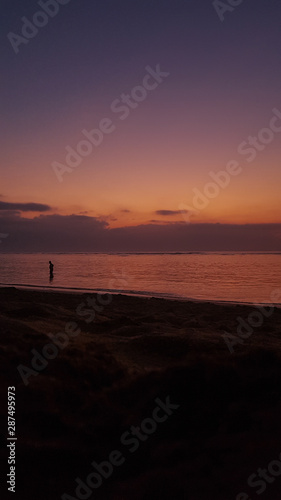 sunset on beach