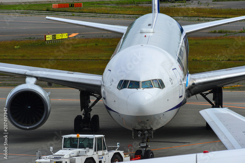 Airplane at Hokkaido New Chitose Airport photo