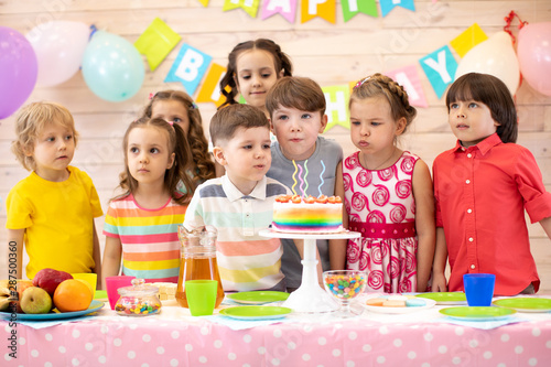 Kids birthday party. Group ...