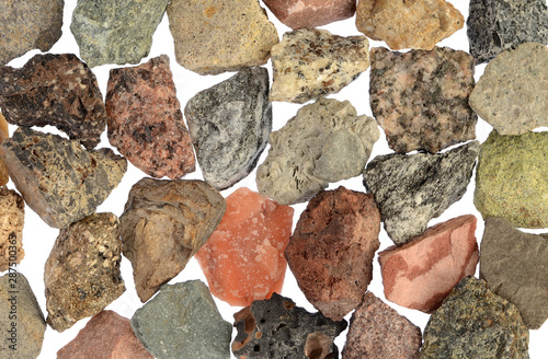 Different kinds of stones photo