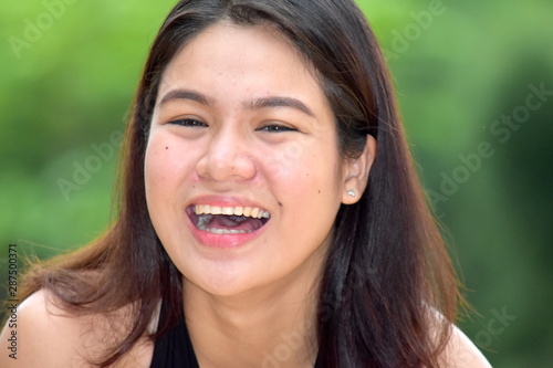 An Attractive Minority Female Laughing