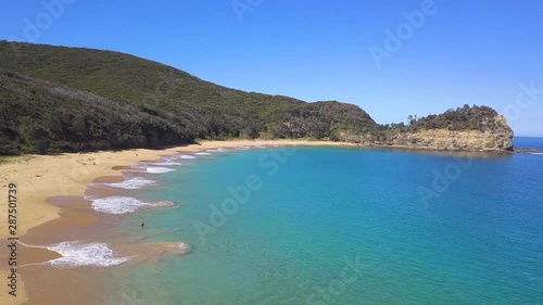 Wallpaper Mural A Beach with turquis ocean water and a small little hill at the back - Central Coast Australia Torontodigital.ca