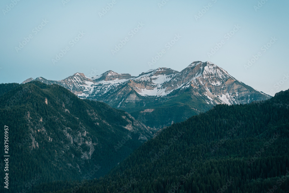 Mountains near the Alpine Loop Scenic Byway in American Fork Canyon, Uinta-Wasatch-Cache National Forest, Utah