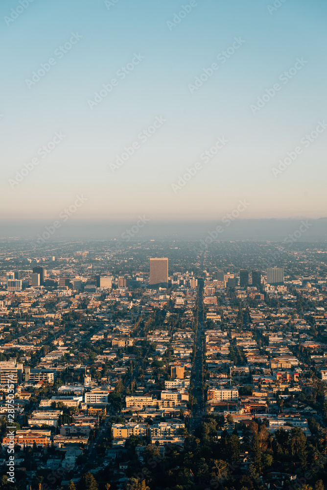 View from Griffith Observatory, in Los Angeles, California