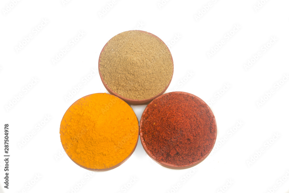 Image of spices isolated close up. Image of spices isolated close up.