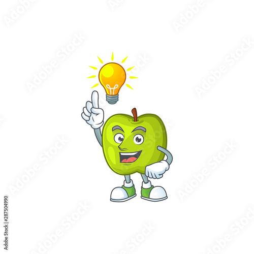 Have an idea granny smith apple character for health mascot