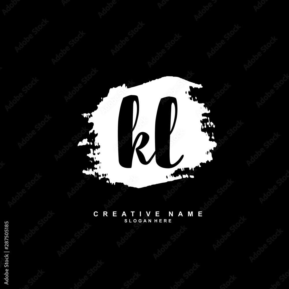 K L KL Initial logo template vector. Letter logo concept with background template. K L KL Initial logo template vector. Letter logo concept with background template.