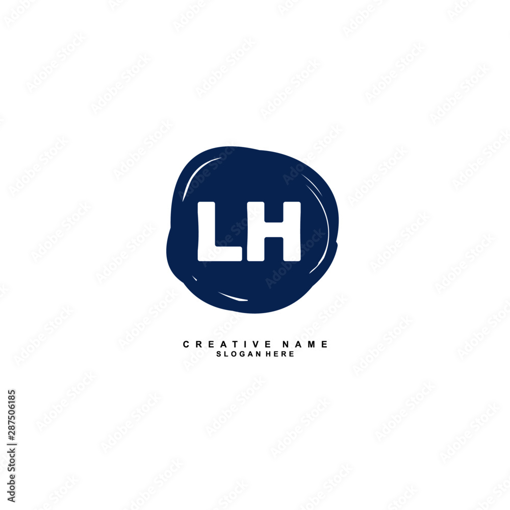 L H LH Initial logo template vector. Letter logo concept with background template. L H LH Initial logo template vector. Letter logo concept with background template.