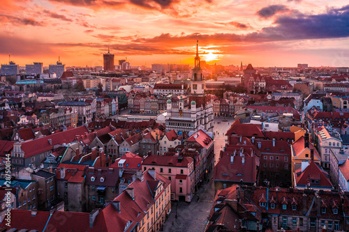 Fototapeta Poznań z lotu ptaka