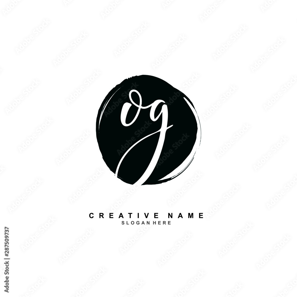O G OG Initial logo template vector. Letter logo concept with background template. O G OG Initial logo template vector. Letter logo concept with background template.