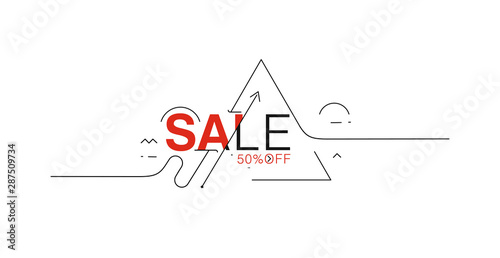 Sale text made of  vector design element