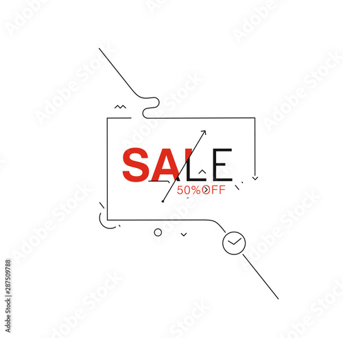 Sale text made of  vector design element