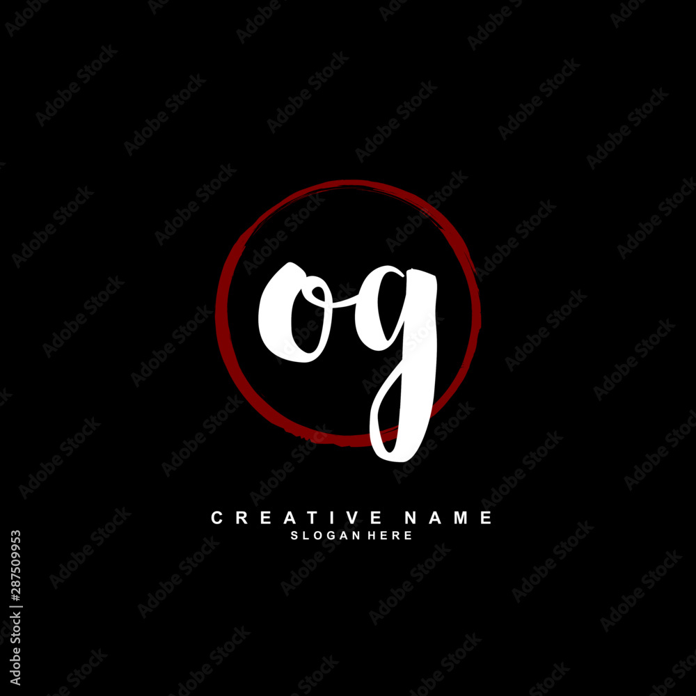 O G OG Initial logo template vector. Letter logo concept with background template. O G OG Initial logo template vector. Letter logo concept with background template.