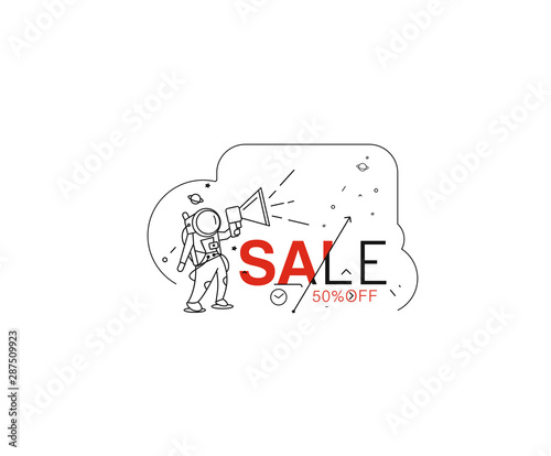 Sale text made of  vector design element