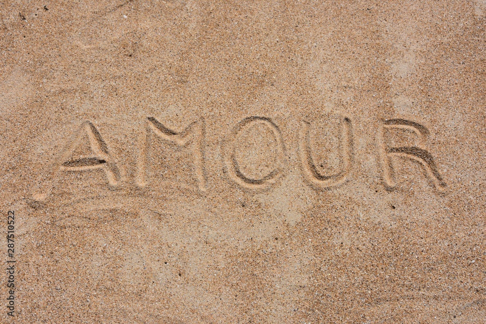 Fototapeta premium texte amour