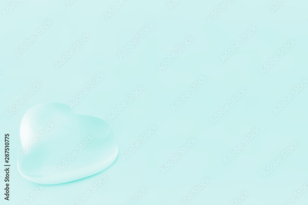 Gently blue heart as cardiology symbol in medicine. Medicine concept. Copy space. Gently blue heart as cardiology symbol in medicine. Medicine concept. Copy space.