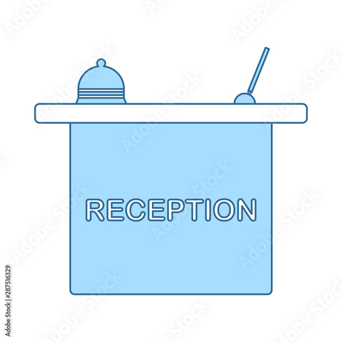 Hotel Reception Desk Icon